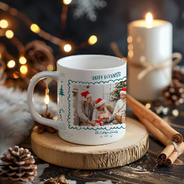 Caneca De Café Photo Whimsical Quirky Doodle Holiday