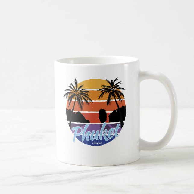 Caneca De Café Phuket Mugs, Phuket Tailândia (Direita)