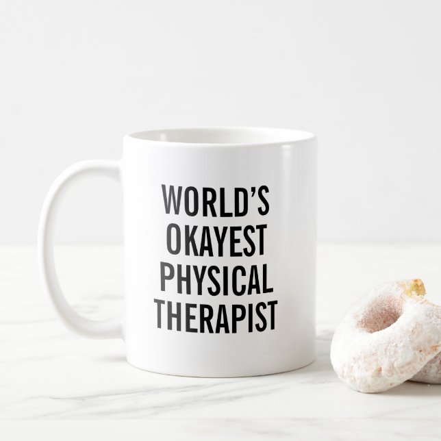 Caneca De Café Physical Therapist Mug Funny PT Gift (Com Donut)