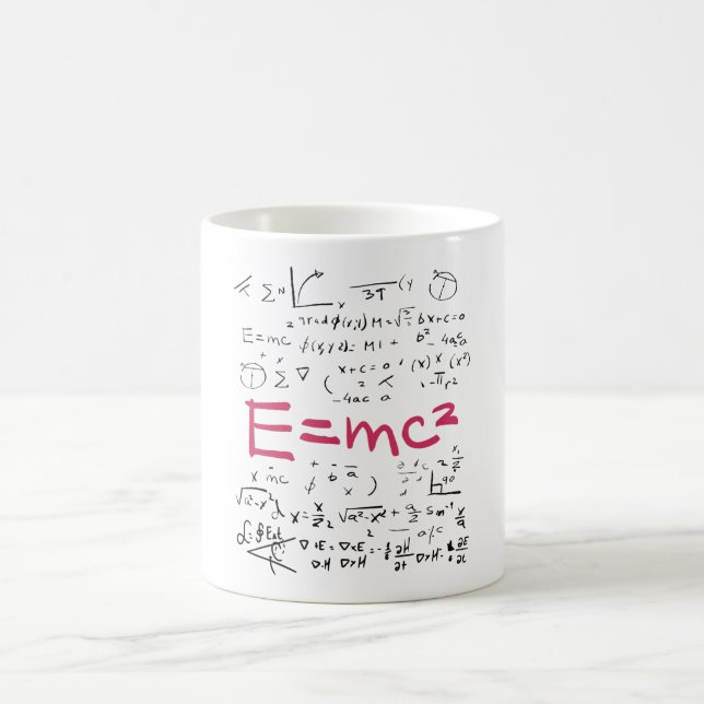 Caneca De Café Physics and Math Formulas EMC2 (Centro)