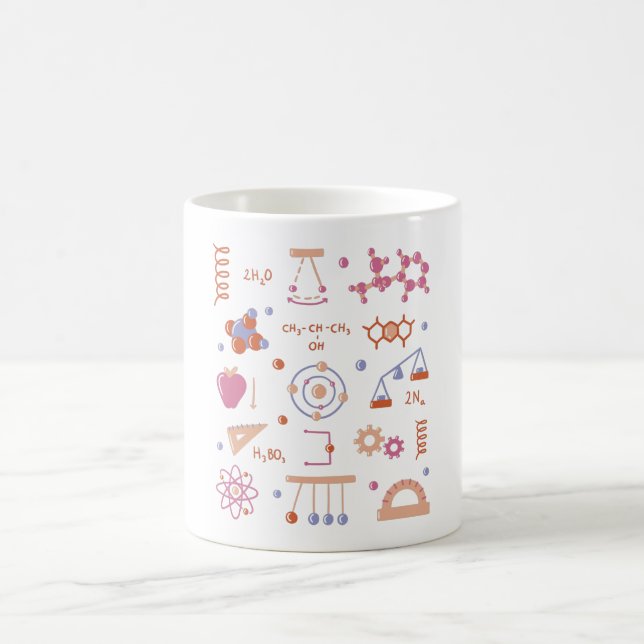 Caneca De Café Physics elements (Centro)