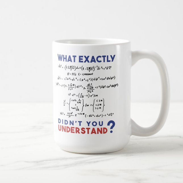Caneca De Café Physics formula Joke (Direita)
