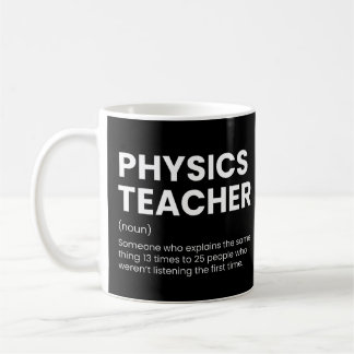 Caneca De Café Physics Teacher Funny Definition