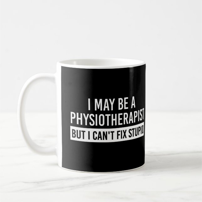Caneca De Café Physiotherapist Funny Sayings PT gifts (Esquerda)