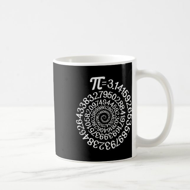 Caneca De Café Pi = 3,14 Ste Do Geek De Ciência Da Matemática Esp (Direita)