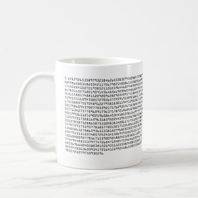 Caneca De Café Pi a 1500 lugares (Esquerda)