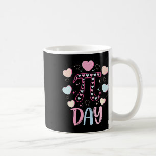 Caneca De Café Pi Day 3.14 Pi Símbolo Funny Pi Day Candy Heart Ma