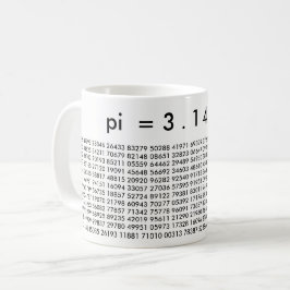 Caneca De Café pi - Dígitos 3.14159 Matemática Love Pi Day Mug