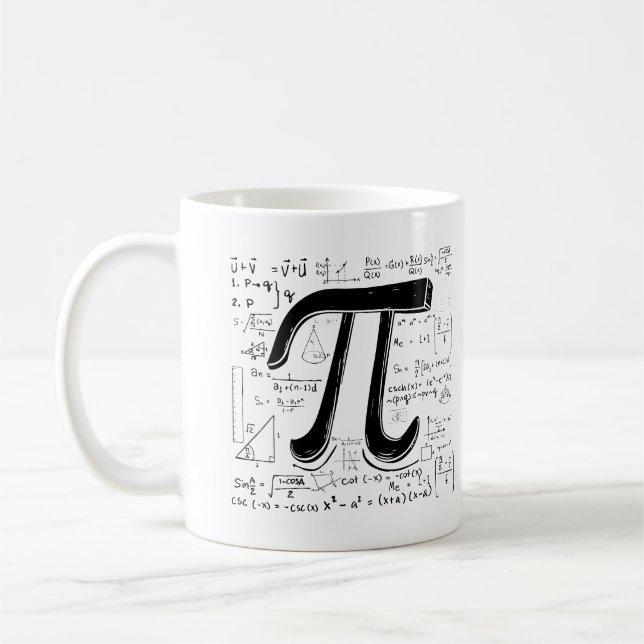 Caneca De Café Pi Mug - O Fim da Matemática (Esquerda)