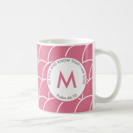 Caneca De Café Pia-branca AINDA ESTAR E CONHECER Monograma de Esc