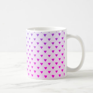 Caneca De Café Pia-branca e púrpura de café