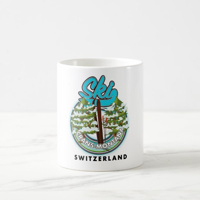 Caneca De Café Pia de Suiça de Crans-Montana (Centro)