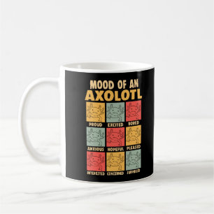 Caneca De Café Piada Anfíbia do Humor Axolotl Kawaii