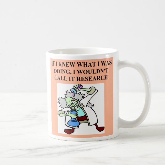 Caneca De Café piada da pesquisa, piada da pesquisa (Direita)