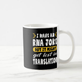 Caneca De Café Piada de Biologia rna Divertida Perdida na Traduçã