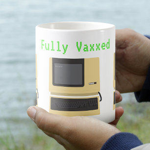 Caneca De Café Piada de computador com Geek engraçada totalmente