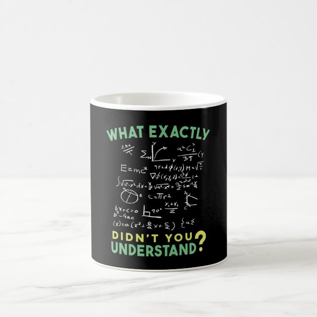 Caneca De Café Piada de Fórmula de Física Matemática (Centro)