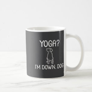 Caneca De Café Piada de Ioga Engraçada Eu Estou Cachorro Família 