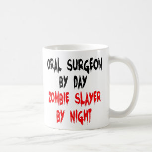 Caneca De Café Piada de Matador de Zumbi Cirurgião Oral