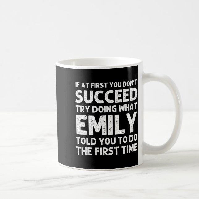 Caneca De Café Piada de Natal engraçada de aniversário com o nome (Direita)