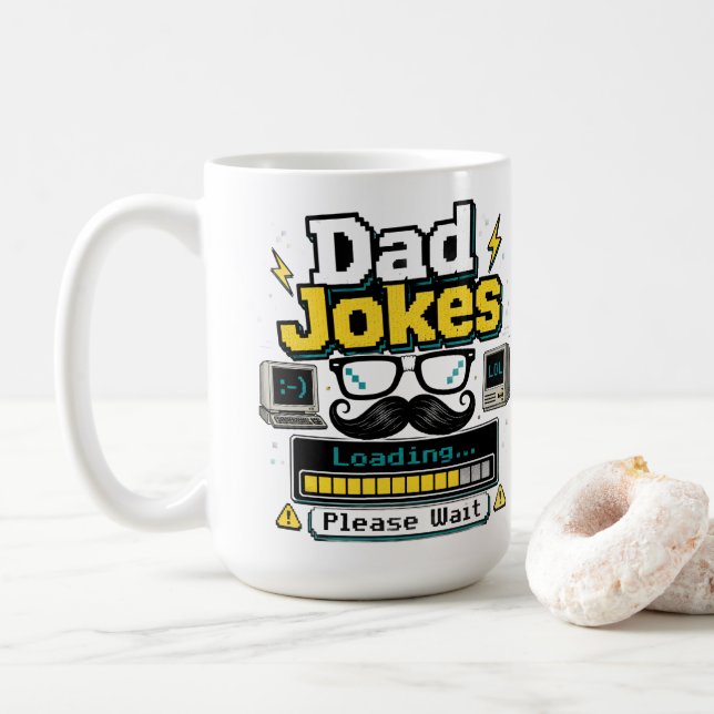 Caneca De Café Piada de Pai Carregando (Com Donut)