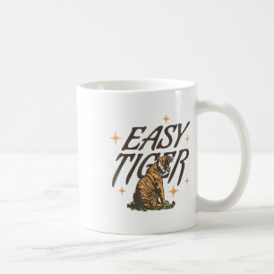 Caneca De Café Piada de Tigre Fácil Engraçado Sarcástico _1