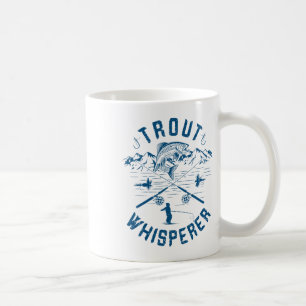 Caneca De Café Piada de Truta Fly Fishing Aniversário Natal Pais