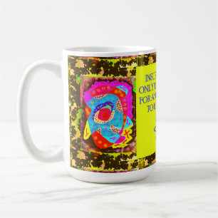 Caneca De Café Piada engraçada com a mensagem de patins de arte
