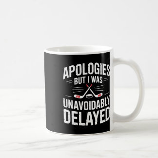 Caneca De Café Piada engraçada de desculpa de hóquei no gelo para