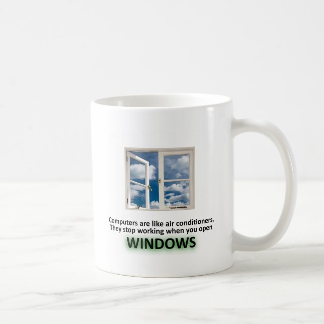 Caneca De Café Piada engraçada de Windows - GeekShirts (Direita)