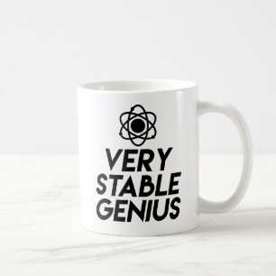 Caneca De Café Piada engraçada do gênio muito estável