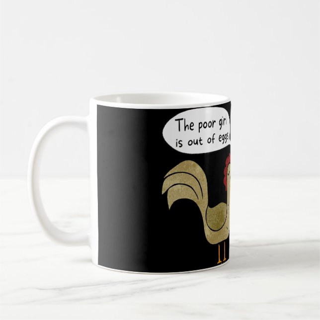 Caneca De Café Piada Henopause de aves de capoeira (Esquerda)