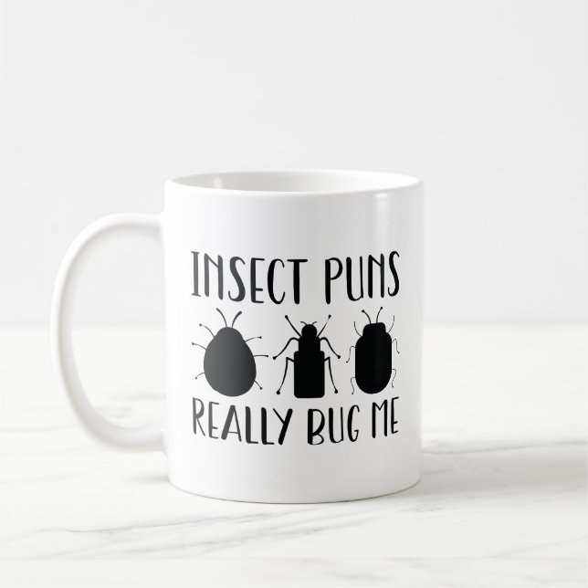 Caneca De Café Piadas de insetos realmente me buguam (Esquerda)
