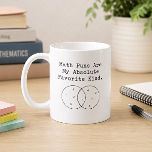 Caneca De Café Piadas de Matemática São Meu Tipo de Humor Favorit