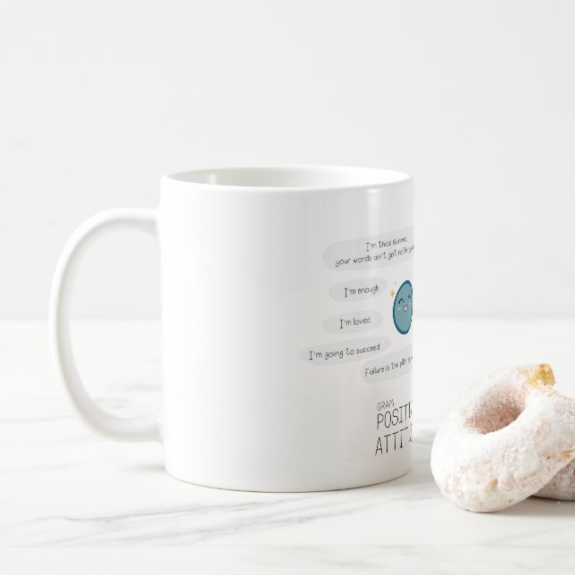 Caneca De Café piadas de Microbiologia (Com Donut)
