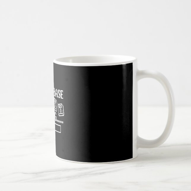 Caneca De Café Piadas de Pai Loading Retro Engraçado Cringe Pai (Direita)