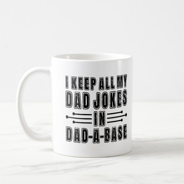 Caneca De Café Piadas de Pai no Banco de Dados do Pai Presente do (Esquerda)