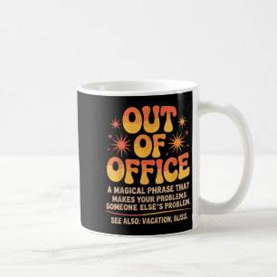 Caneca De Café Piadas Fora do Escritório Citações Sarcásticas Tra