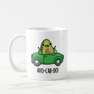 Caneca De Café Piadinhas do Avo-car-do de Abacate Divertido