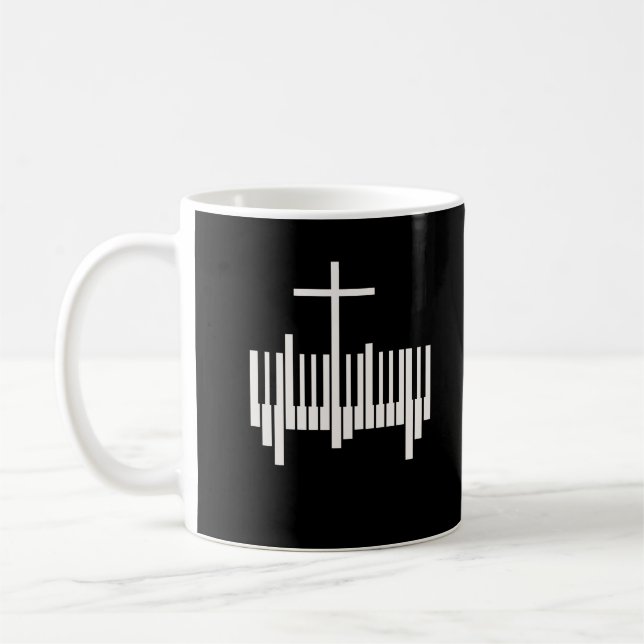 Caneca De Café Pianista Cristão Música Religiosa Piano (Esquerda)