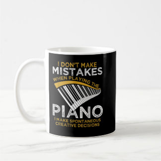 Caneca De Café Pianista de Teclado Oferece Piano Musical