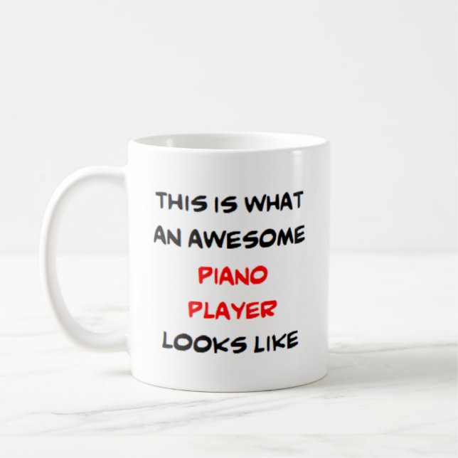 Caneca De Café pianista, incrível (Esquerda)
