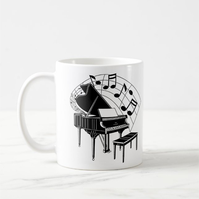 Caneca De Café Piano (Esquerda)