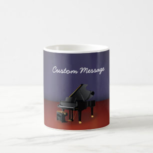Caneca De Café Piano de Cauda - Sala de Música