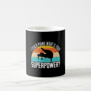 Caneca De Café Piano - Ensino Piano. Sua Super Potência?
