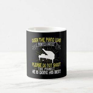 Caneca De Café Piano - Por Favor Não Atire no Pianista
