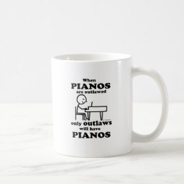 Caneca De Café Pianos Proibidos