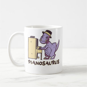 Caneca De Café Pianosaurus Piano