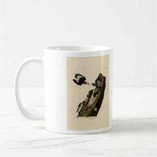 Caneca De Café Pica-pau-cabeça-vermelha - Aves da América de Audu