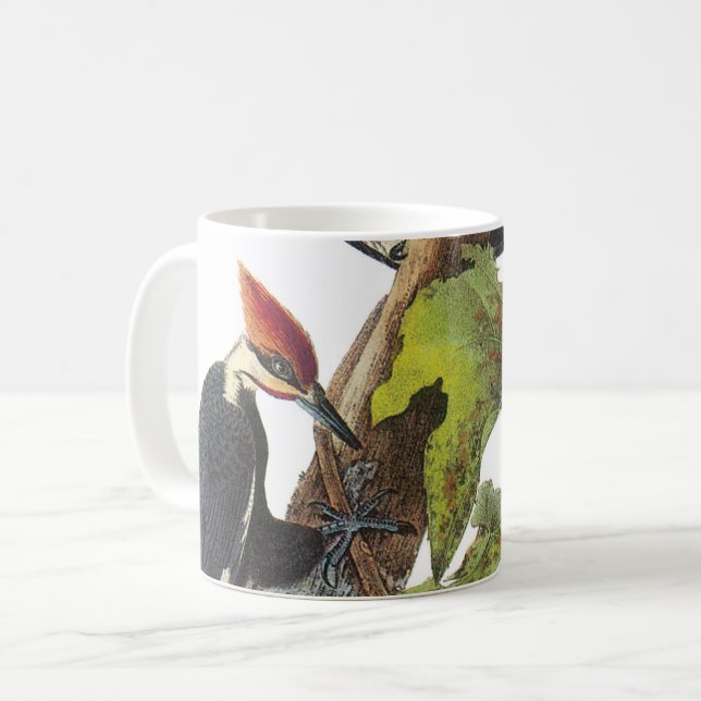 Caneca De Café Pica-pau pilhado de Audubon (Frente Esquerda)